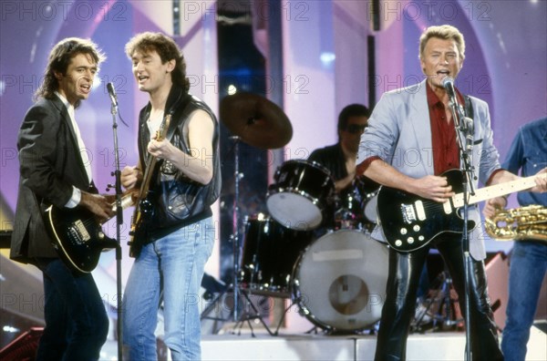 Jean-Jacques Goldman, Michael Jones, Johnny Hallyday, 1986