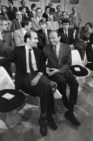 Alain Juppé et Jacques Toubon, 1985