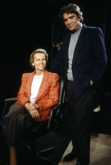Christine Ockrent et Bernard Tapie, 1990