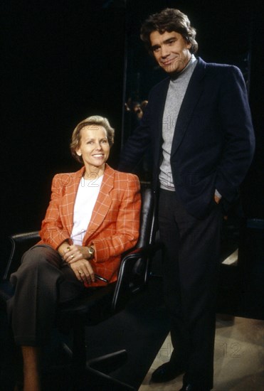 Christine Ockrent and Bernard Tapie, 1990