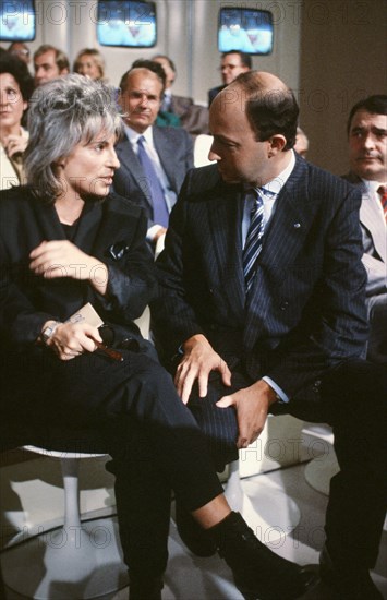 TV show 'L'Heure de vérité', 1986