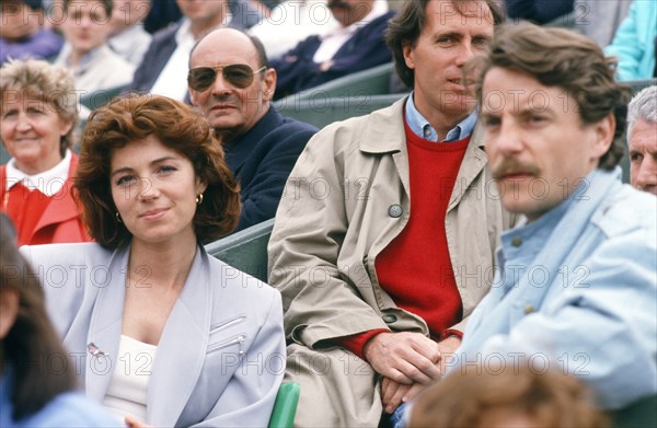 Véronique Genest et Francis Cabrel, vers 1987
