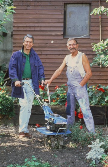 Jean-Claude Narcy et Nicolas le Jardinier, vers 1987