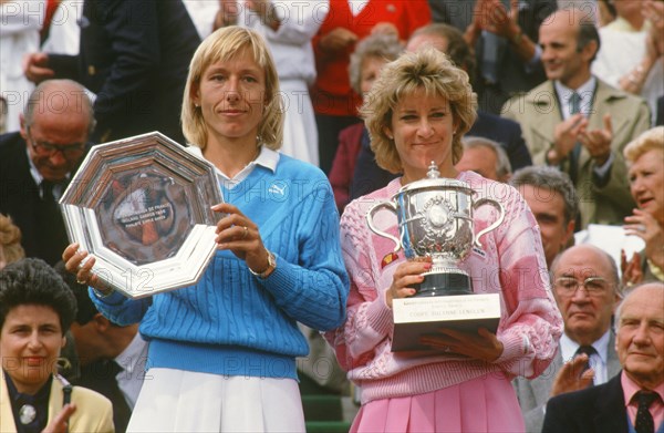 Martina Navrátilová et Chris Evert, 1986