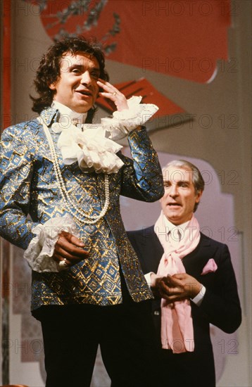 Michel Sardou and Jean Poiret, 1982
