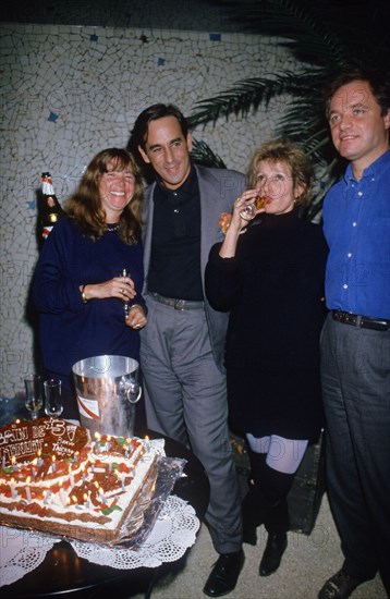 Thierry Ardisson with his wife Beatrice, 1988