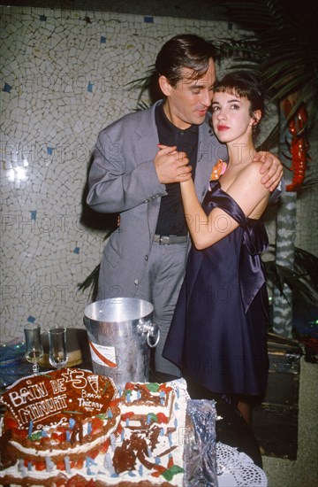 Thierry Ardisson with his wife Beatrice, 1988