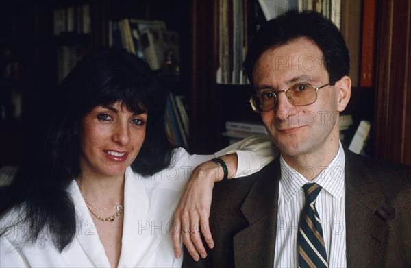 Gérard Miller with wife Dominique, 1991