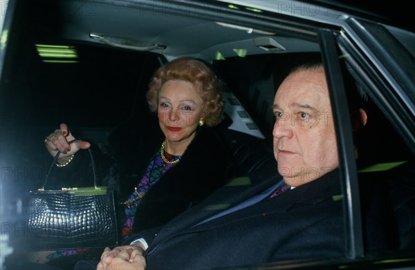 Raymond Barre with his wife, 1992
