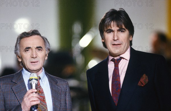 Charles Aznavour, Serge Lama, 1989