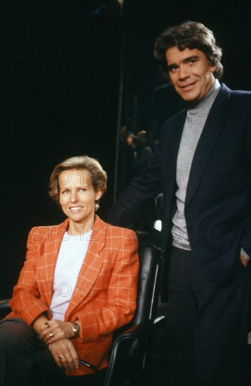 Christine Ockrent et Bernard Tapie, 1990