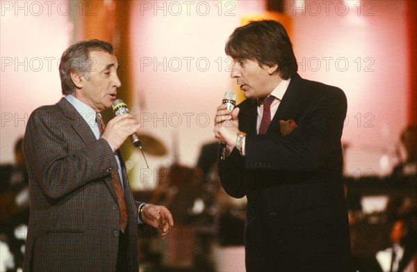 Charles Aznavour, Serge Lama, 1989