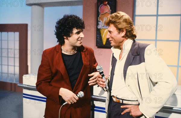 Julien Clerc and Johnny Hallyday, 1983