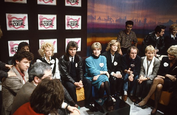 TV show for the Restos du Coeur, 1986