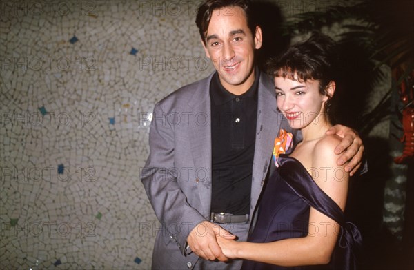 Thierry Ardisson with his wife Beatrice, 1988