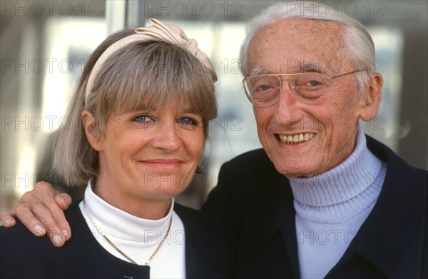 Jacques-Yves Cousteau et sa femme Francine