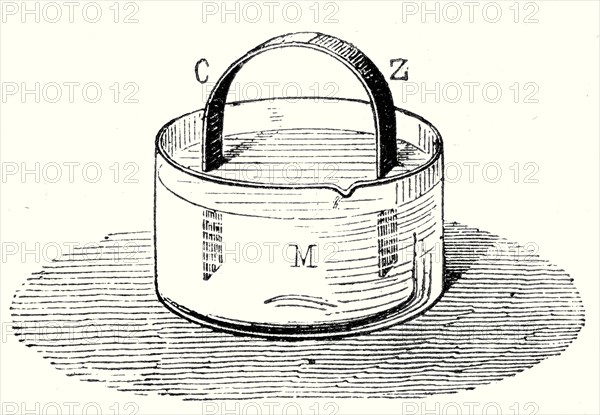 Arc métallique de Volta (cuivre et zinc)