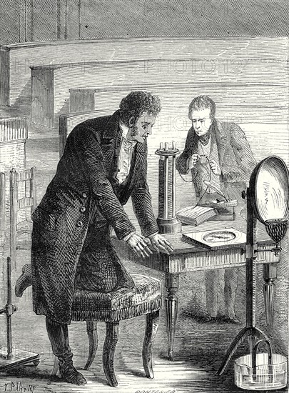 Oersted discovers the deviation of a magnetic needle by a closed electric current (1820)