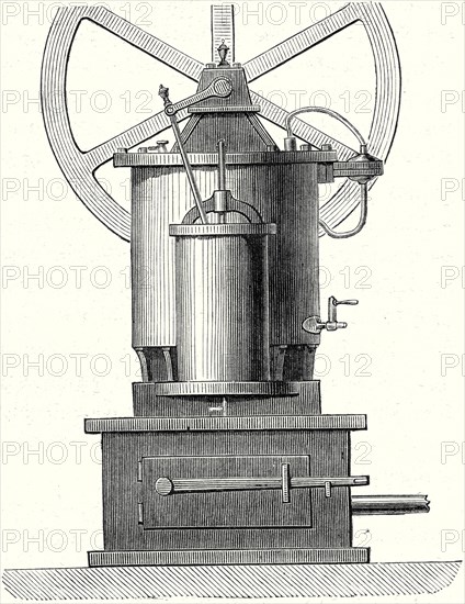 Model of the hot air machine