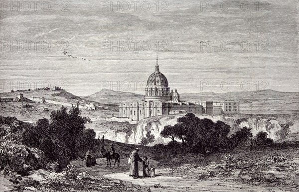 VIEW OF ST. PETER'S AND THE VATICAN