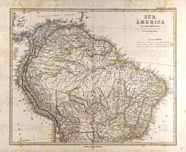 Gotha, Justus Perthes, 1872, Atlas. Perthes, Johan Georg Justus 1749 Ã¢â‚¬â€ú 1816, German publisher, was born in Rudolstadt in 1749. In 1785 he founded at Gotha the business which bears his name, Justus Perthes. In this he was joined in 1814 by his son Wilhelm, 1793 Ã¢â‚¬â€ú 1853. He laid the foundation of the Geographical Branch of the business, for which it is chiefly famous, by publishing the and-Atlas (1817-1823) of Adolf Stieler (1775-1836). Wilhelm Perthes engaged the collaboration of the most eminent German geographers of the time, including Heinrich  Berghaus, Christian Gottlieb Reichard, Karl Spruler and Emil von Sydow. The business passed to his son Bernard Wilhelm Perthes (1821-1857). In 1863 the firm first issued the Almanach de Gotha, a statistical, Historical and genealogical Annual (in French) of the various countries of the world.