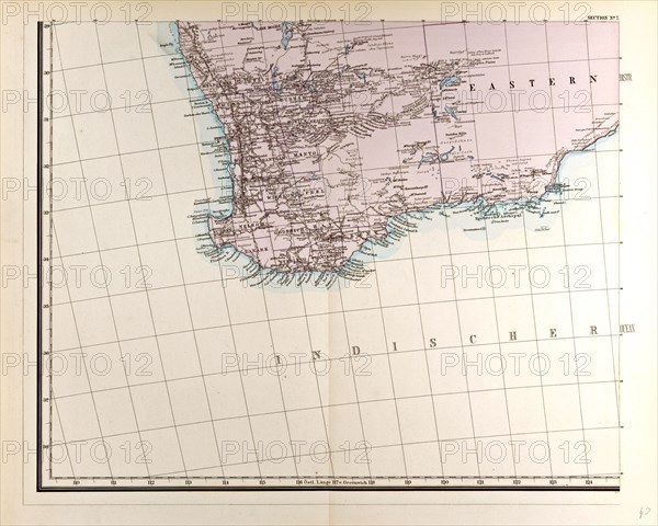 Australia Map Gotha, Justus Perthes, 1872, Atlas. Perthes, Johan Georg Justus 1749 Ã¢â‚¬â€ú 1816, German publisher, was born in Rudolstadt in 1749. In 1785 he founded at Gotha the business which bears his name, Justus Perthes. In this he was joined in 1814 by his son Wilhelm, 1793 Ã¢â‚¬â€ú 1853. He laid the foundation of the Geographical Branch of the business, for which it is chiefly famous, by publishing the and-Atlas (1817-1823) of Adolf Stieler (1775-1836). Wilhelm Perthes engaged the collaboration of the most eminent German geographers of the time, including Heinrich  Berghaus, Christian Gottlieb Reichard, Karl Spruler and Emil von Sydow. The business passed to his son Bernard Wilhelm Perthes (1821-1857). In 1863 the firm first issued the Almanach de Gotha, a statistical, Historical and genealogical Annual (in French) of the various countries of the world.