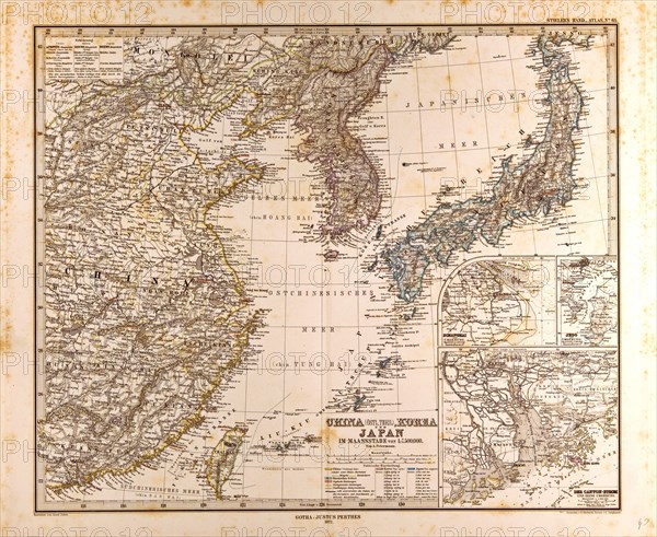 Gotha, Justus Perthes, 1872, Atlas. Perthes, Johan Georg Justus 1749 Ã¢â‚¬â€ú 1816, German publisher, was born in Rudolstadt in 1749. In 1785 he founded at Gotha the business which bears his name, Justus Perthes. In this he was joined in 1814 by his son Wilhelm, 1793 Ã¢â‚¬â€ú 1853. He laid the foundation of the Geographical Branch of the business, for which it is chiefly famous, by publishing the and-Atlas (1817-1823) of Adolf Stieler (1775-1836). Wilhelm Perthes engaged the collaboration of the most eminent German geographers of the time, including Heinrich  Berghaus, Christian Gottlieb Reichard, Karl Spruler and Emil von Sydow. The business passed to his son Bernard Wilhelm Perthes (1821-1857). In 1863 the firm first issued the Almanach de Gotha, a statistical, Historical and genealogical Annual (in French) of the various countries of the world.