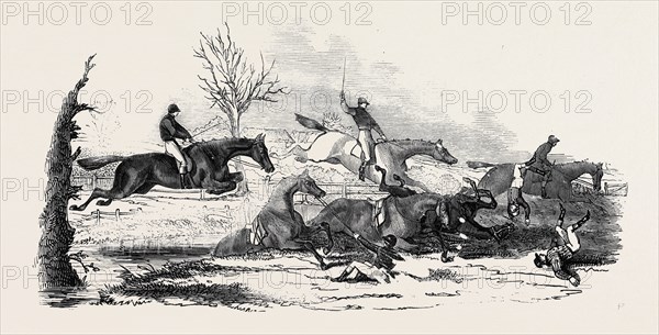 THE HARROW STEEPLE CHASE, THE FALL AT THE BROOK