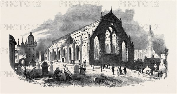 RUINS OF GREYFRIARS CHURCH, EDINBURGH.