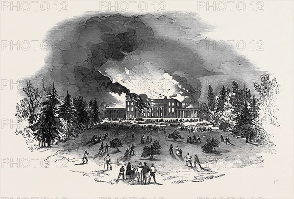 DESTRUCTION OF CAVERSHAM PARK HOUSE BY FIRE