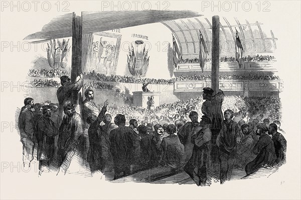 ELECTORAL MEETING IN THE SALLE MARTEL, PARIS