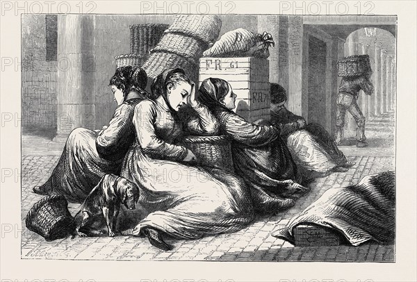 COVENT GARDEN MARKET WOMEN, LONDON, 1873