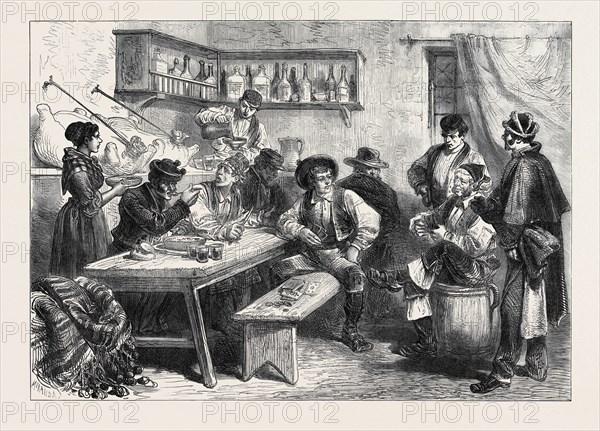 SPAIN: A TAVERN IN THE SUBURBS OF MADRID, 1873