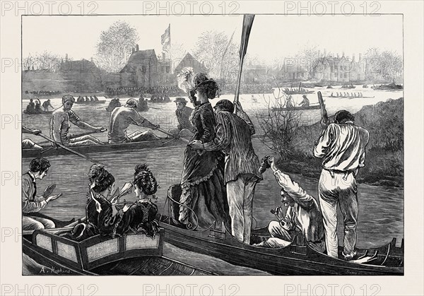 THE OXFORD AND CAMBRIDGE BOAT RACE: CHEERING THE VICTORS, 1873
