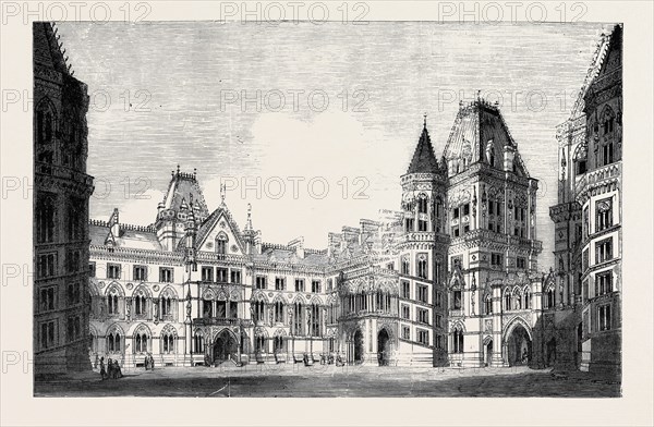 THE NEW GOVERNMENT OFFICES: THIRD PRIZE DESIGN FOR THE FOREIGN DEPARTMENT (GEORGE GILBERT SCOTT, F.S.A., ARCHITECT): PREMIUM, Ã‚Â£300