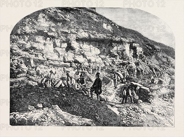 SCENE OF THE GEOLOGICAL DISCOVERIES AT SWANAGE, DORSET