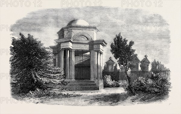 THE BURNS MAUSOLEUM, DUMFRIES, THE BURNS CENTENARY