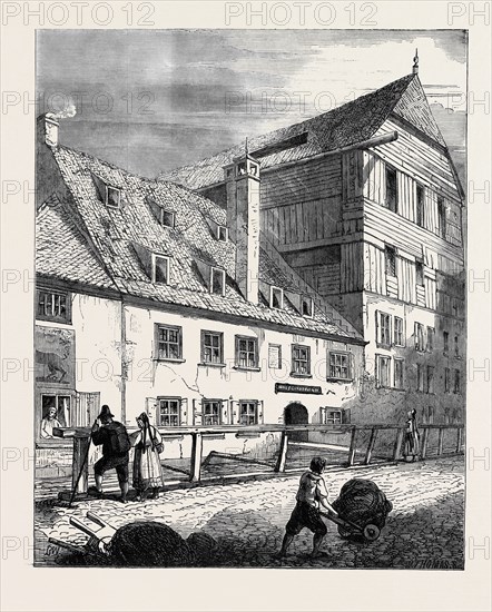 HOUSE AT AUGSBURG IN WHICH HOLBEIN WAS BORN