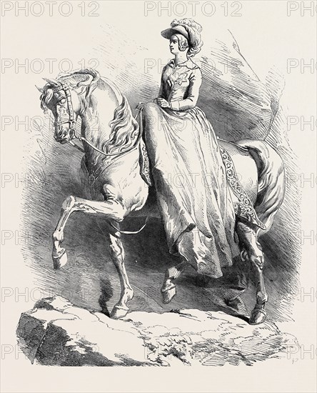 STATUETTE OF HER MAJESTY, MODELLED BY COUNT D'ORSAY