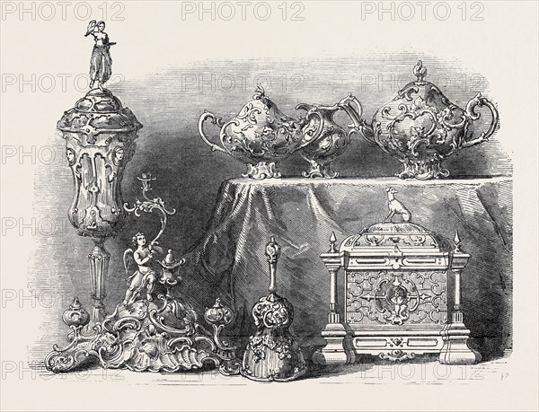GROUP OF SILVER, BY VAN KEMPEN, OF HOLLAND, THE GREAT EXHIBITION