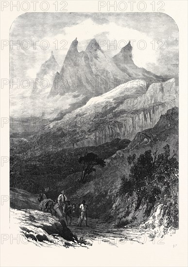 THE FRIAR'S HEAD, IN THE ORGAN MOUNTAINS, NEAR THERESOPOLIS, RIO DE JANEIRO, BRAZIL, 1869