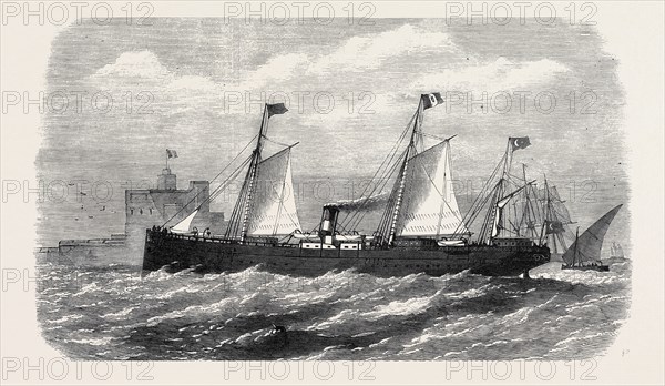 THE ADRIATIC AND ORIENTAL COMPANY'S SCREW-STEAMER CAIRO, OF THE BRINDISI AND ALEXANDRIA LINE, 1869