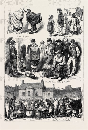THE STATE OF IRELAND: SKETCHES IN GALWAY, 1880