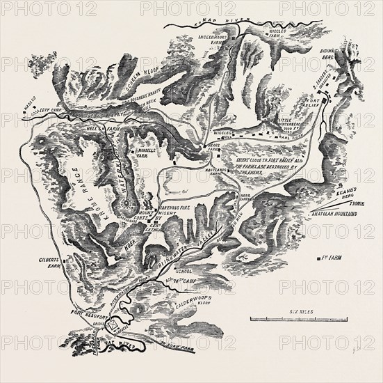 MAP OF THE SEAT OF THE KAFFIR WAR