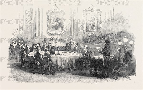 M. BERGER, PREFECT OF THE SEINE, PROCLAIMING THE VOTES FOR THE EMPIRE TO THE MAYORS OF THE ARRONDISSEMENTS