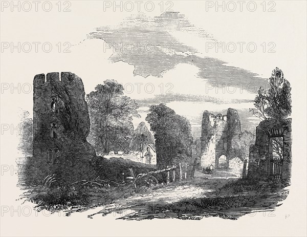 RUINS OF FARLEIGH-HUNGERFORD CASTLE, SOMERSET.