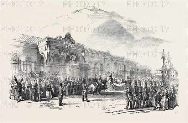 THE FRENCH PRESIDENT'S DEPARTURE FROM PARIS FOR THE SOUTH, 1852