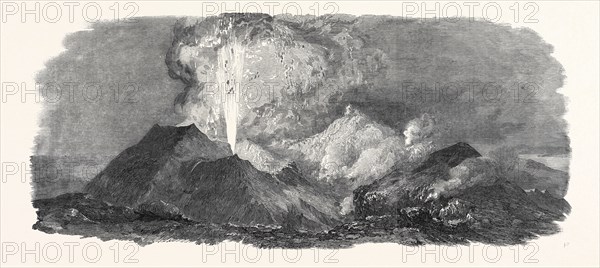 ETNA IN ERUPTION, 1852