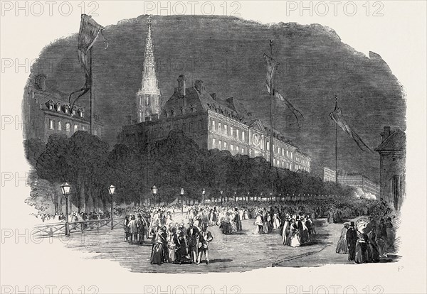 FETE AT STRASBOURG: THE ILLUMINATION AT STRASBOURG, 1852