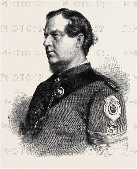 SERGEANT LANE, 1ST GLOUCESTER RIFLE VOLUNTEERS, WINNER OF THE QUEEN'S PRIZE AND GOLD MEDAL AT WIMBLEDON, UK, 1867